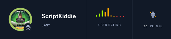 ScriptKiddie Box - WalkThrough